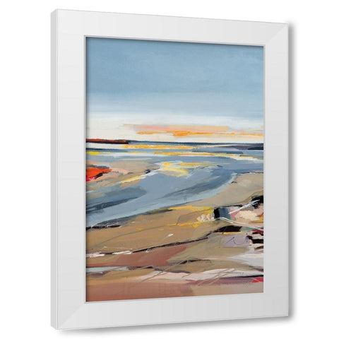 The Beach II White Modern Wood Framed Art Print by Fitzsimmons, A.
