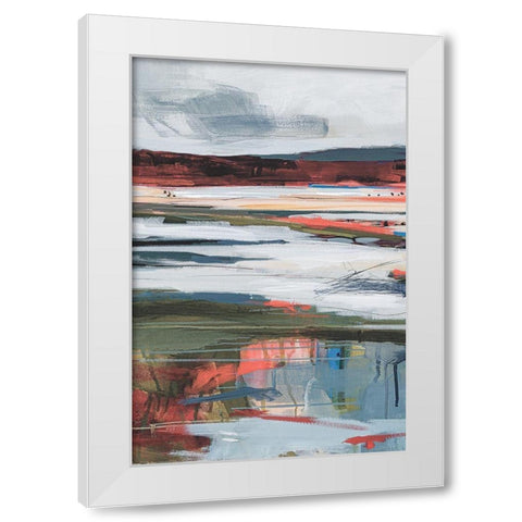 Before Night Falls II White Modern Wood Framed Art Print by Fitzsimmons, A.