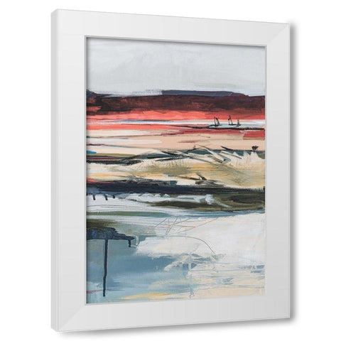 Before Night Falls II White Modern Wood Framed Art Print by Fitzsimmons, A.