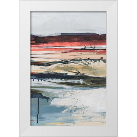 Before Night Falls II White Modern Wood Framed Art Print by Fitzsimmons, A.