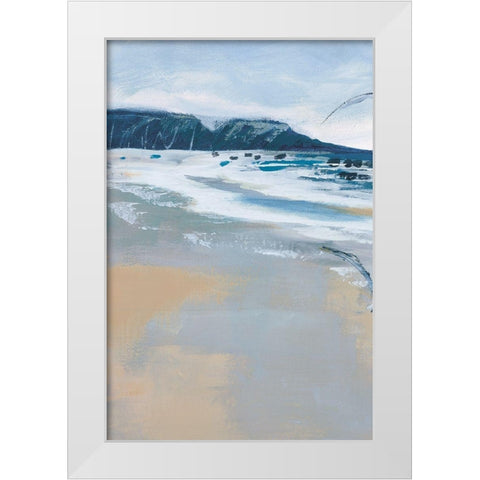 Pacific Breezes I White Modern Wood Framed Art Print by Fitzsimmons, A.