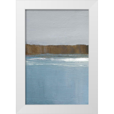 Lulworth Cove I White Modern Wood Framed Art Print by Gold, Caroline