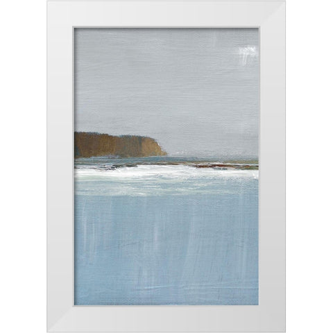 Lulworth Cove II White Modern Wood Framed Art Print by Gold, Caroline
