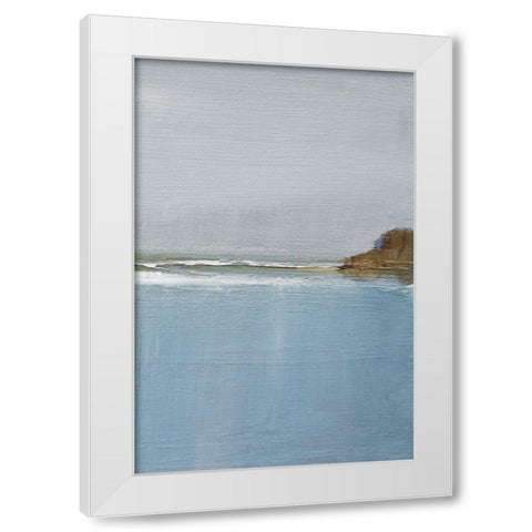 Lulworth Cove III White Modern Wood Framed Art Print by Gold, Caroline