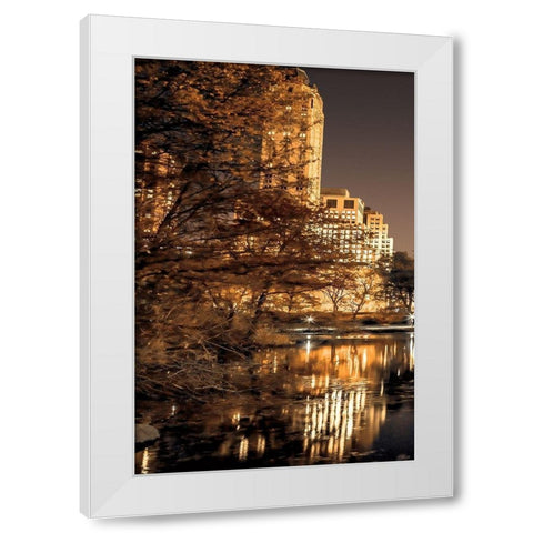 Central Park Glow I White Modern Wood Framed Art Print by Frank, Assaf