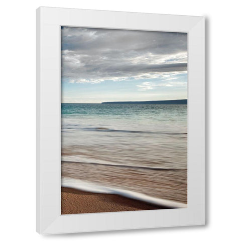 Calm Waters III White Modern Wood Framed Art Print by Frates, Dennis