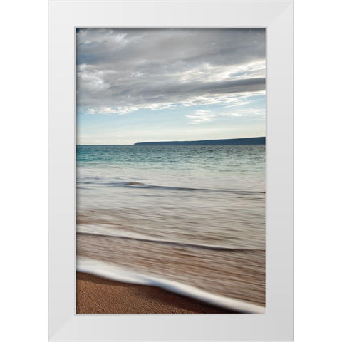 Calm Waters III White Modern Wood Framed Art Print by Frates, Dennis