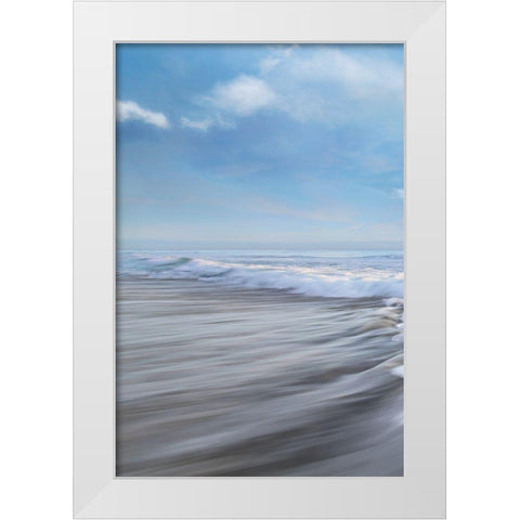 Seafoam I White Modern Wood Framed Art Print by Celebrate Life Gallery