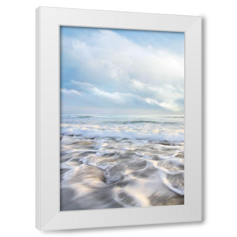 Seafoam II White Modern Wood Framed Art Print by Celebrate Life Gallery