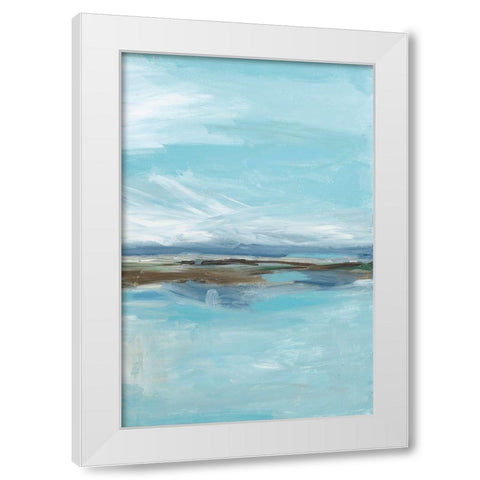 Passage III White Modern Wood Framed Art Print by Pasion, Wani