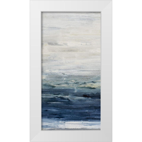 Oceania II White Modern Wood Framed Art Print by Snow, Aerial