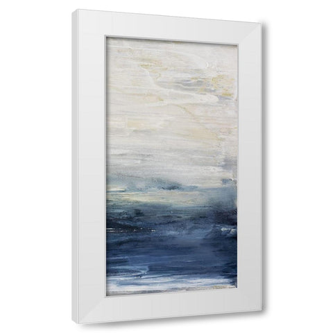 Oceania III White Modern Wood Framed Art Print by Snow, Aerial