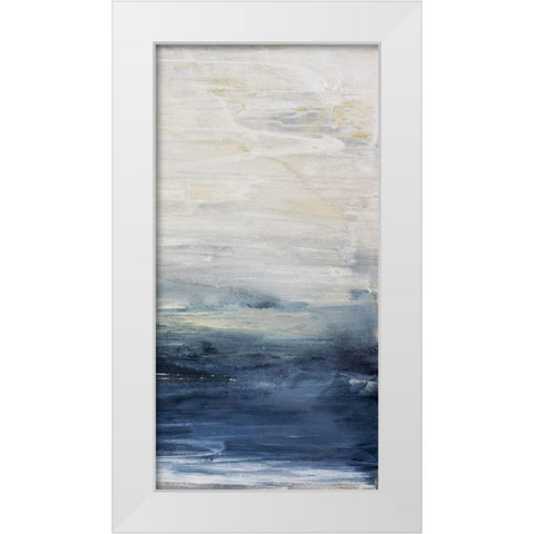 Oceania III White Modern Wood Framed Art Print by Snow, Aerial