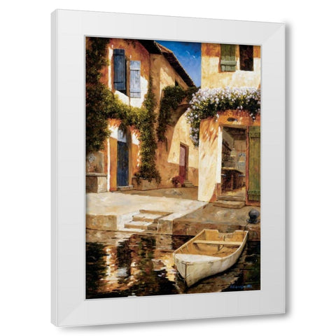 Lunchtime White Modern Wood Framed Art Print by Archambault, Gilles