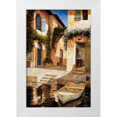 Lunchtime White Modern Wood Framed Art Print by Archambault, Gilles