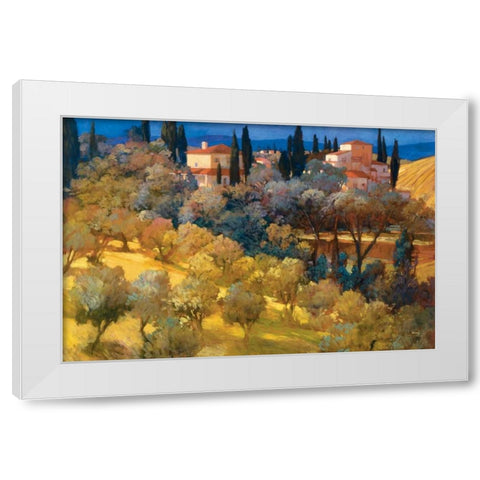 Florentine Landscape White Modern Wood Framed Art Print by Craig, Philip