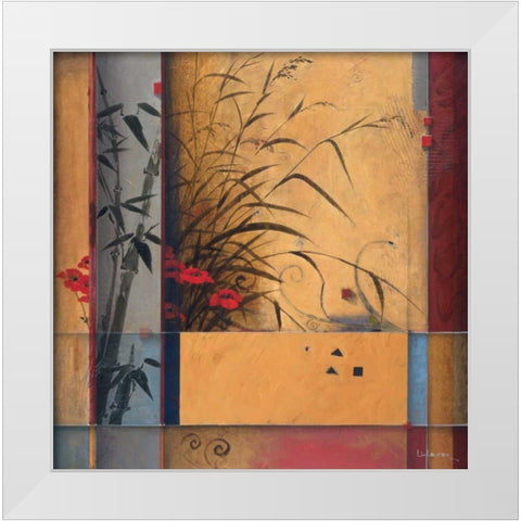 Bamboo Division White Modern Wood Framed Art Print by Li-Leger, Don