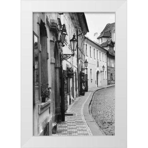 Beautiful Prague Czech Republic White Modern Wood Framed Art Print by Schick, Cyndi
