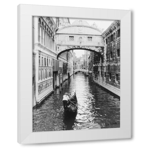 Venice Canal White Modern Wood Framed Art Print by Schick, Cyndi