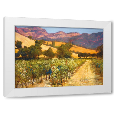 Wine Country White Modern Wood Framed Art Print by Craig, Philip