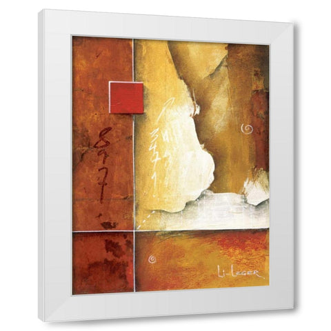 Pompeii Patterns White Modern Wood Framed Art Print by Li-Leger, Don