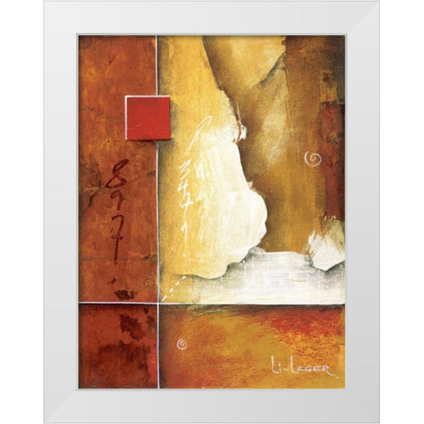 Pompeii Patterns White Modern Wood Framed Art Print by Li-Leger, Don