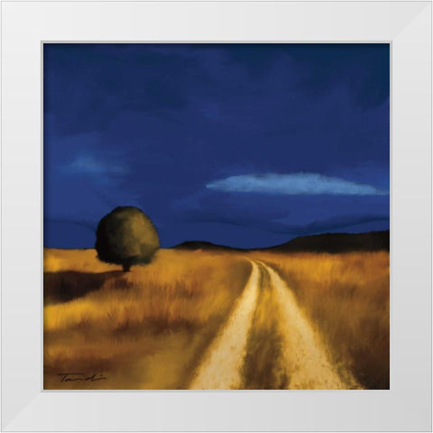 The Way Home White Modern Wood Framed Art Print by Venter, Tandi