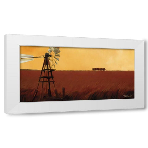 Homeland II White Modern Wood Framed Art Print by Venter, Tandi