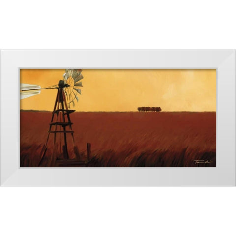 Homeland II White Modern Wood Framed Art Print by Venter, Tandi