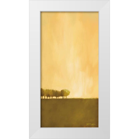 Cluster of Trees I White Modern Wood Framed Art Print by Venter, Tandi
