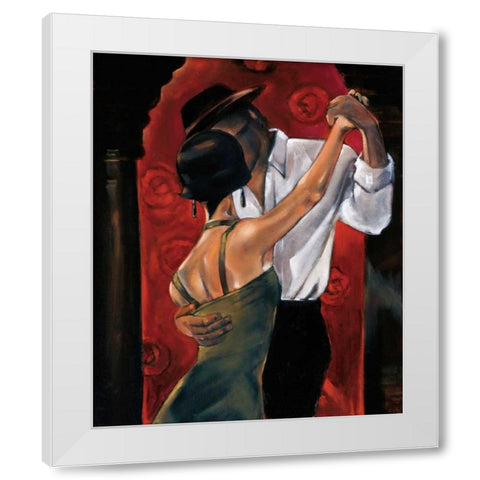 Spanish Heat White Modern Wood Framed Art Print by Biddle, Trish