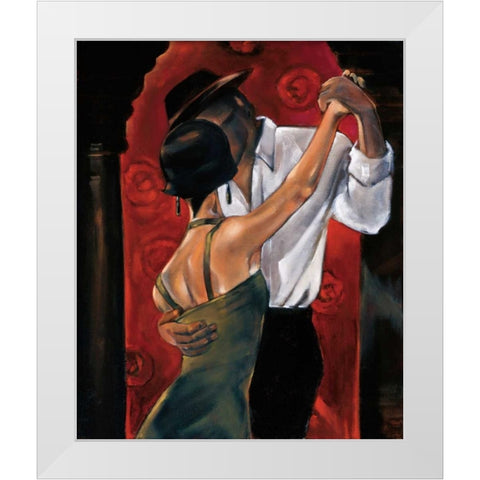 Spanish Heat White Modern Wood Framed Art Print by Biddle, Trish