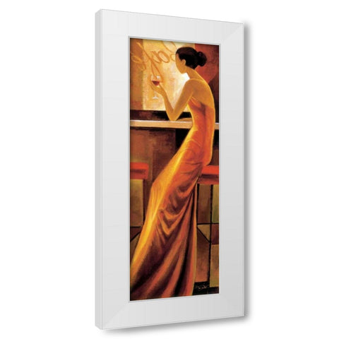 Enigmatique White Modern Wood Framed Art Print by Mallett, Keith