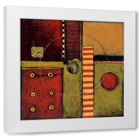 Time Passing White Modern Wood Framed Art Print by St.Germain, Patrick