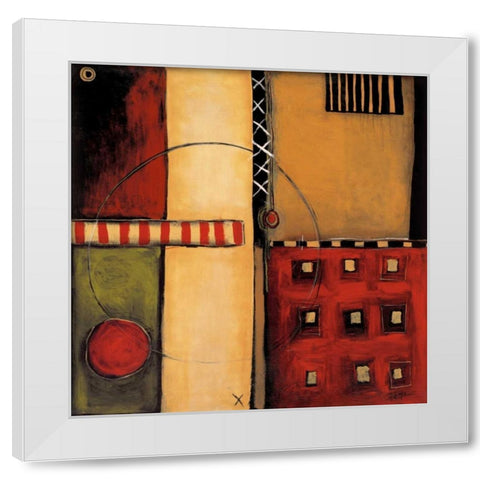 In Motion White Modern Wood Framed Art Print by St.Germain, Patrick