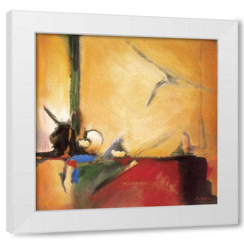 Winged Victory White Modern Wood Framed Art Print by Li-Leger, Noah