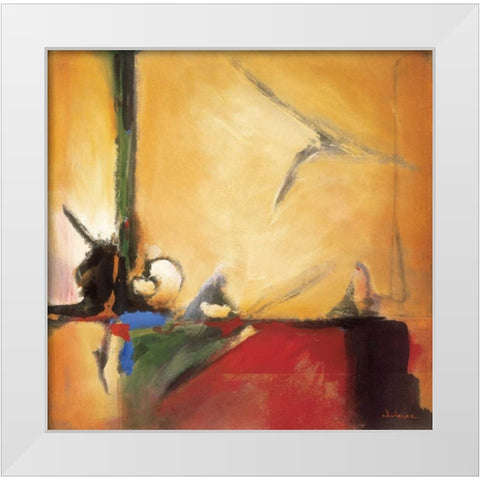 Winged Victory White Modern Wood Framed Art Print by Li-Leger, Noah