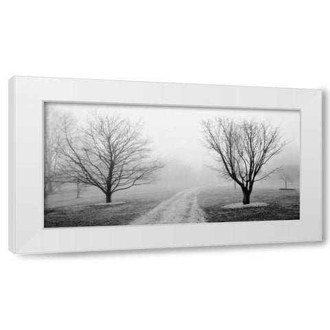 Road to Somewhere White Modern Wood Framed Art Print by Iacobellis, Michael