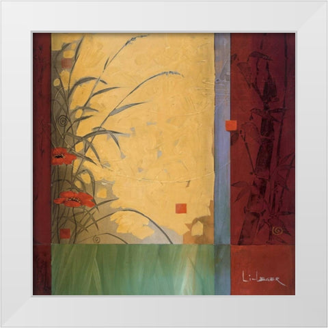 Dancing in the Wind White Modern Wood Framed Art Print by Li-Leger, Don
