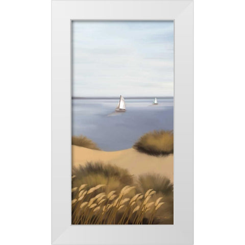 Afternoon Escape White Modern Wood Framed Art Print by Venter, Tandi