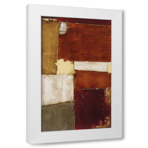 Linear Conversations II White Modern Wood Framed Art Print by Johnson, Marc