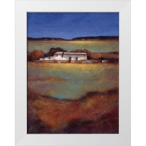 Days Beginning White Modern Wood Framed Art Print by Wong, Joseph