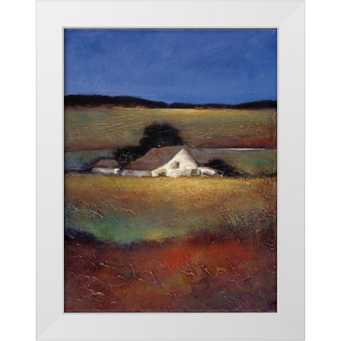 Silent Morning White Modern Wood Framed Art Print by Wong, Joseph