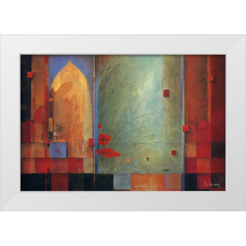 Passage to India White Modern Wood Framed Art Print by Li-Leger, Don