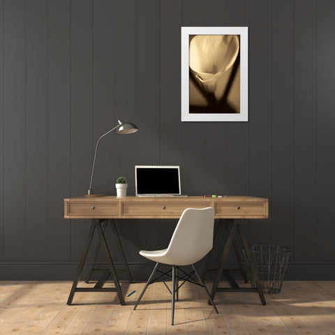 Divinity White Modern Wood Framed Art Print by Ryan, Cinzia