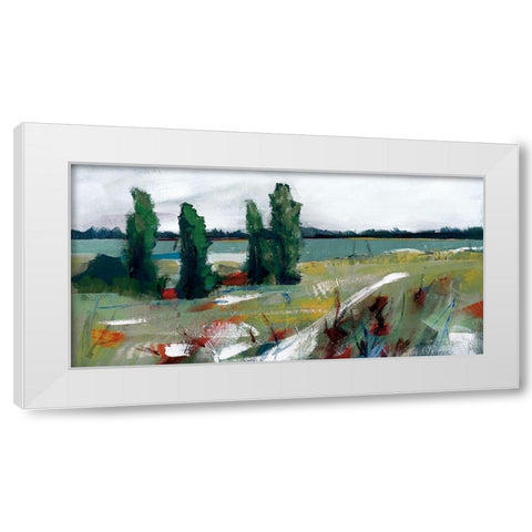 Seasons Of Change I White Modern Wood Framed Art Print by Fitzsimmons, A.