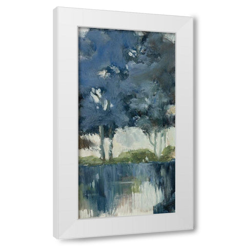 Highland View II White Modern Wood Framed Art Print by Barnes, Natasha