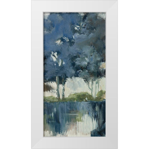 Highland View II White Modern Wood Framed Art Print by Barnes, Natasha