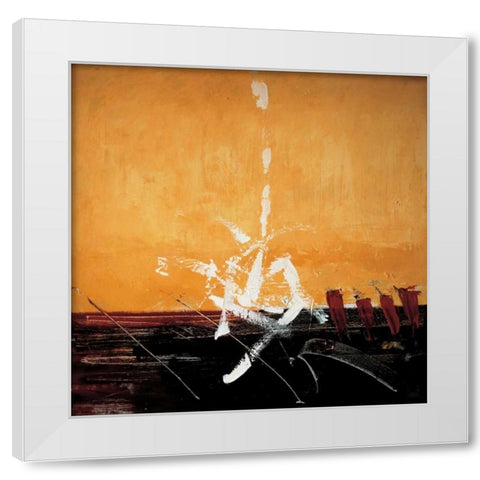 Morning Hopes White Modern Wood Framed Art Print by Amat, Antoni