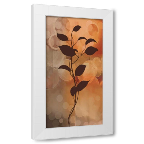 Flora II White Modern Wood Framed Art Print by Aparicio, Edward